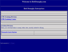 Tablet Screenshot of bobdonaghy.com